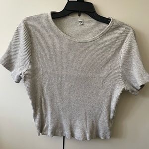 Uniqlo Ribbed Cropped Top